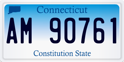 CT license plate AM90761