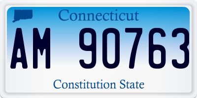 CT license plate AM90763