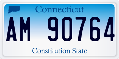 CT license plate AM90764