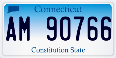 CT license plate AM90766
