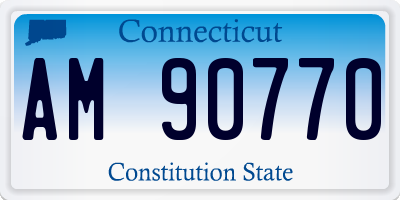 CT license plate AM90770
