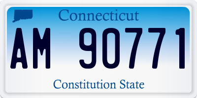 CT license plate AM90771