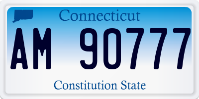 CT license plate AM90777