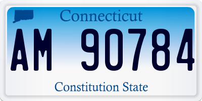 CT license plate AM90784