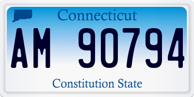 CT license plate AM90794