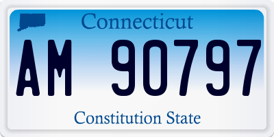 CT license plate AM90797