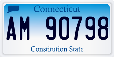 CT license plate AM90798