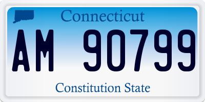 CT license plate AM90799