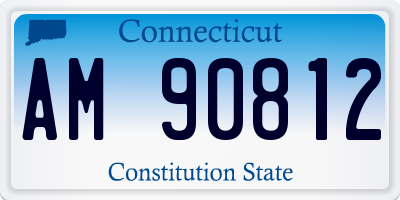 CT license plate AM90812