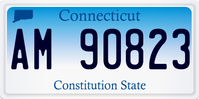 CT license plate AM90823