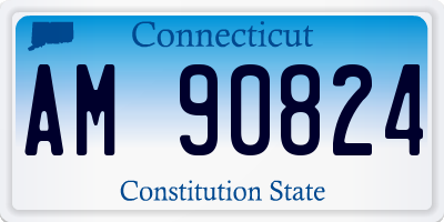 CT license plate AM90824