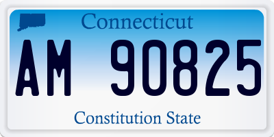 CT license plate AM90825