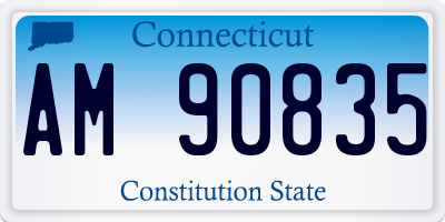 CT license plate AM90835