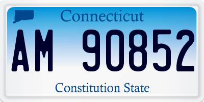 CT license plate AM90852