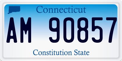 CT license plate AM90857