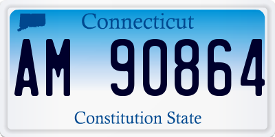 CT license plate AM90864