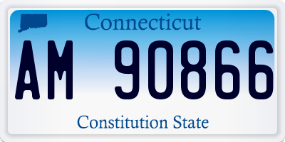 CT license plate AM90866