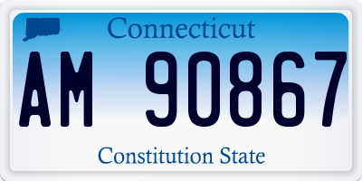 CT license plate AM90867