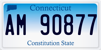 CT license plate AM90877