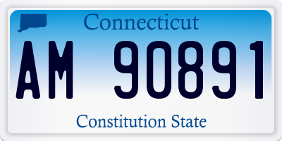 CT license plate AM90891