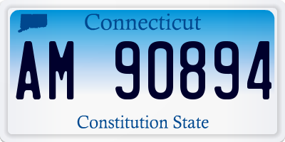CT license plate AM90894