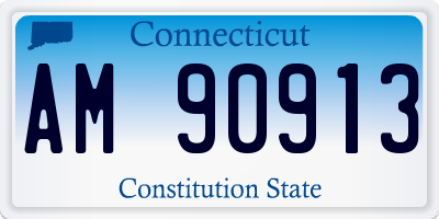 CT license plate AM90913