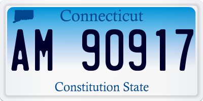 CT license plate AM90917