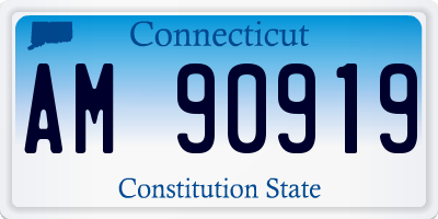 CT license plate AM90919