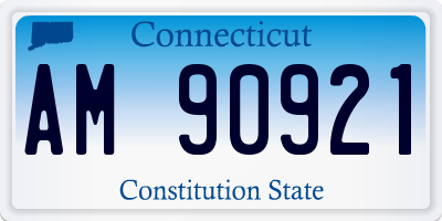 CT license plate AM90921