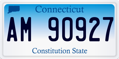 CT license plate AM90927