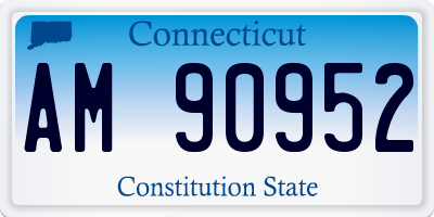 CT license plate AM90952