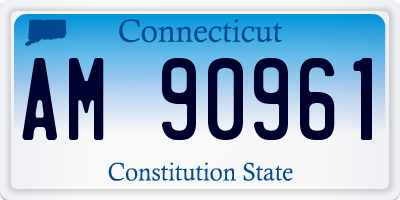 CT license plate AM90961