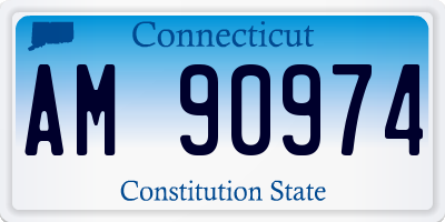 CT license plate AM90974