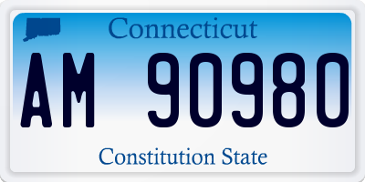 CT license plate AM90980