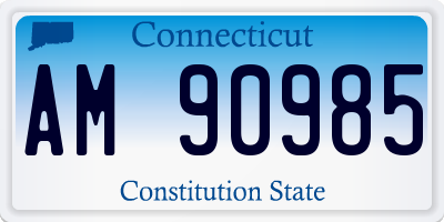 CT license plate AM90985