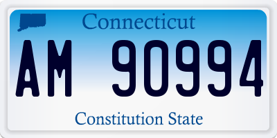 CT license plate AM90994