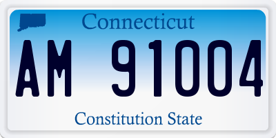 CT license plate AM91004