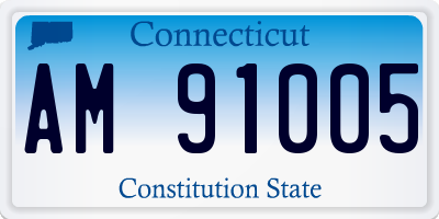 CT license plate AM91005