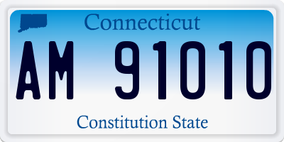 CT license plate AM91010