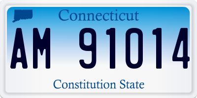 CT license plate AM91014