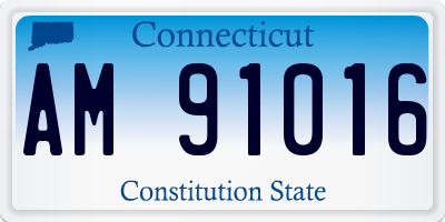 CT license plate AM91016
