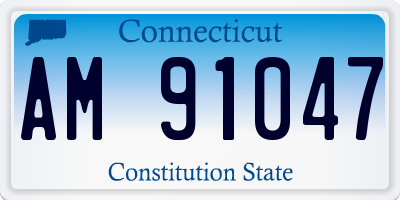 CT license plate AM91047