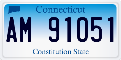 CT license plate AM91051