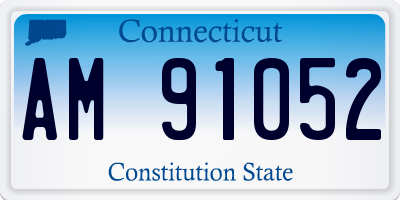 CT license plate AM91052