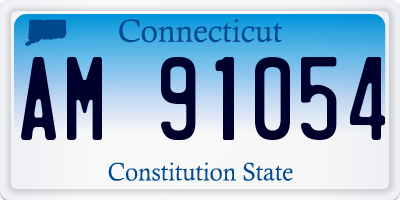 CT license plate AM91054