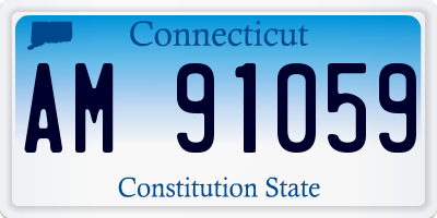CT license plate AM91059
