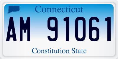 CT license plate AM91061