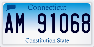 CT license plate AM91068