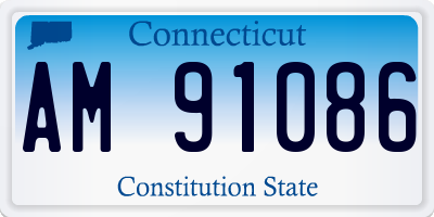 CT license plate AM91086