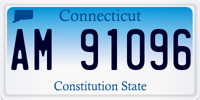 CT license plate AM91096